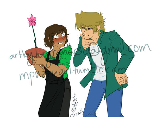 Phthonos and Jounouchi by mpuzzlegirl